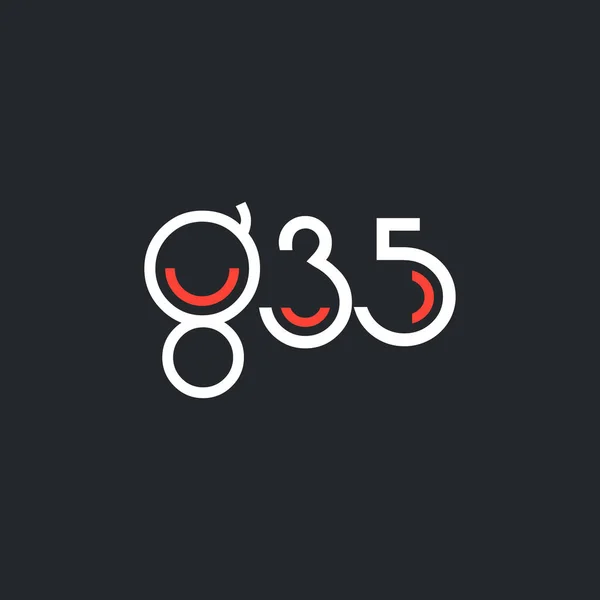 Ronde logo g35 — Stockvector