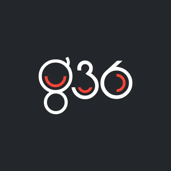 Logotipo redondo g36 —  Vetores de Stock