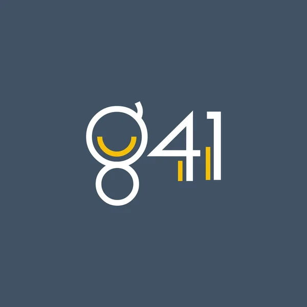 Logo g41 yuvarlak — Stok Vektör