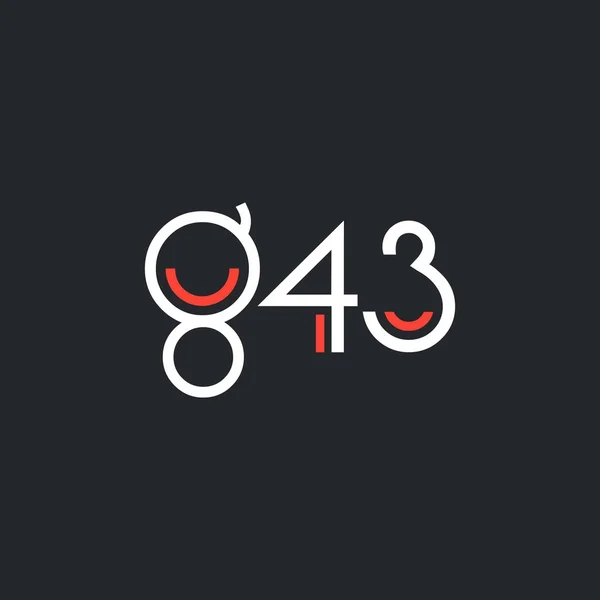Logotipo redondo g43 —  Vetores de Stock