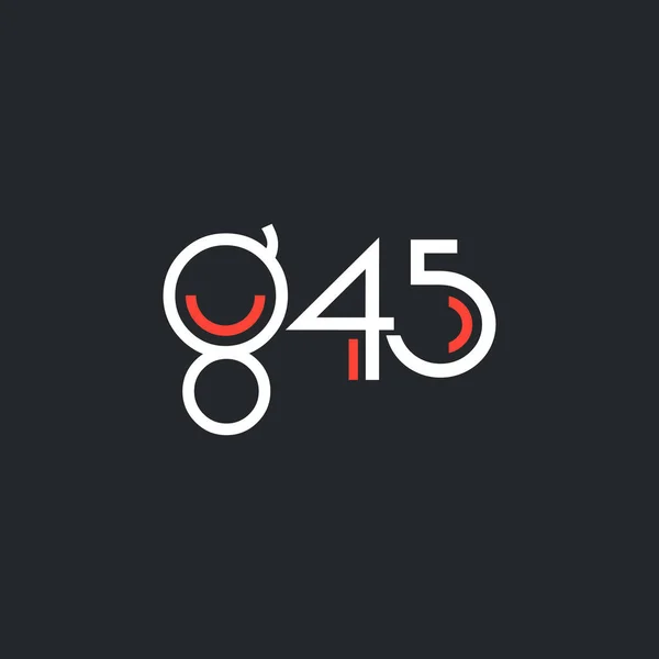 Logo g45 yuvarlak — Stok Vektör