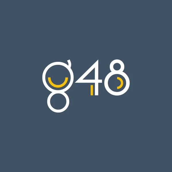 Ronde logo g48 — Stockvector