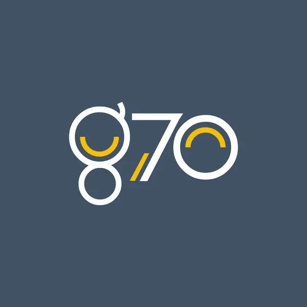 Round logo g70 — Stock Vector