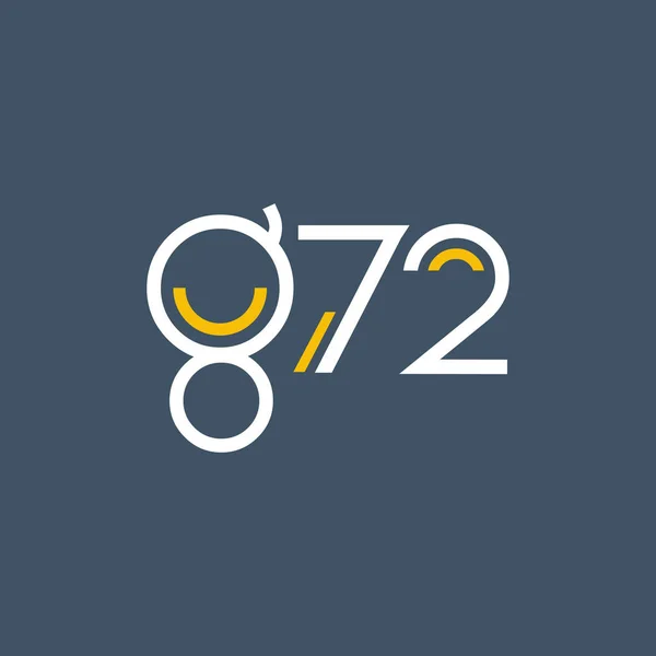 Круглый логотип g72 — стоковый вектор