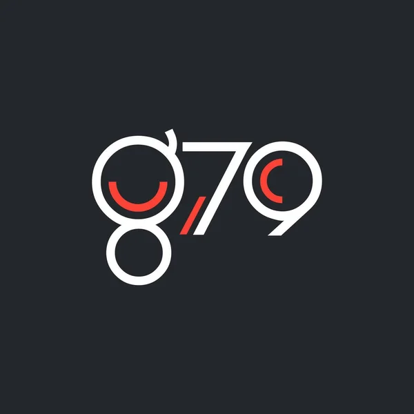 Ronde logo g79 — Stockvector