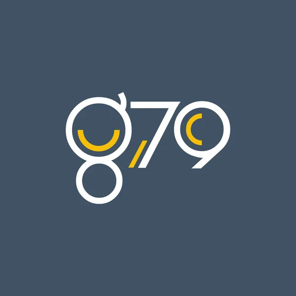 Rundes Logo g79 — Stockvektor