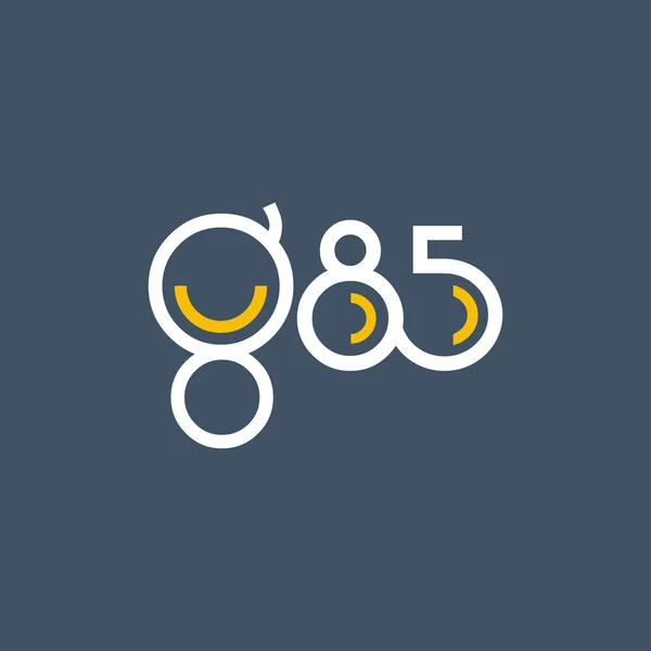 Στρογγυλό λογότυπο g85 — Διανυσματικό Αρχείο