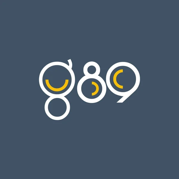Στρογγυλό λογότυπο g89 — Διανυσματικό Αρχείο