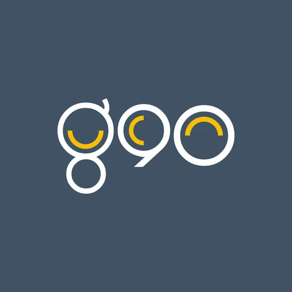 Logo rond g90 — Image vectorielle