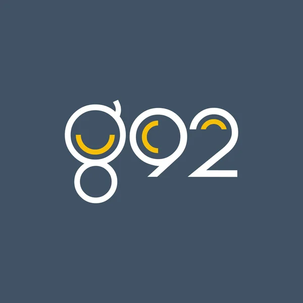 Logo rond g92 — Image vectorielle