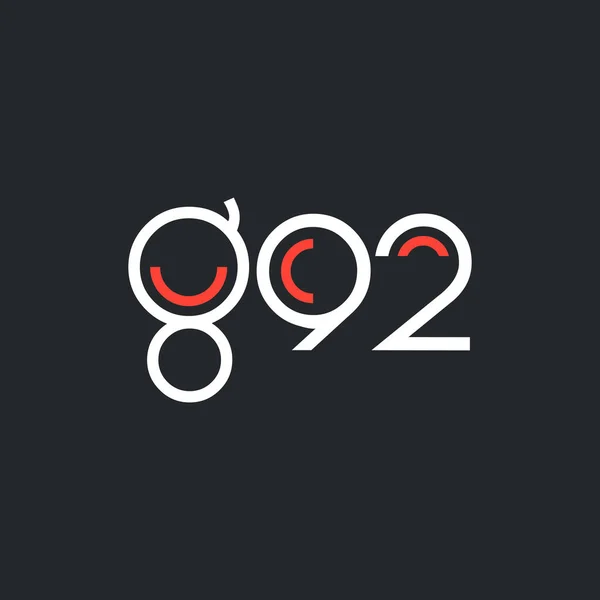 Logo rond g92 — Image vectorielle