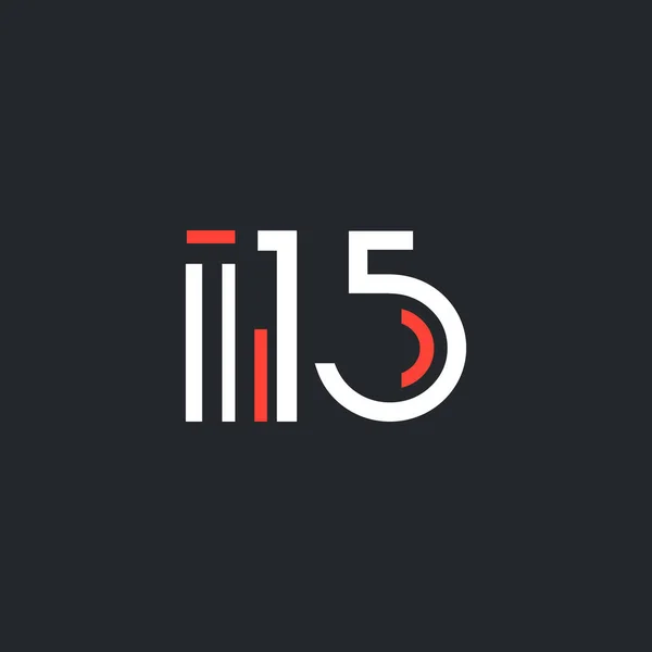 Yuvarlak logo I15 — Stok Vektör