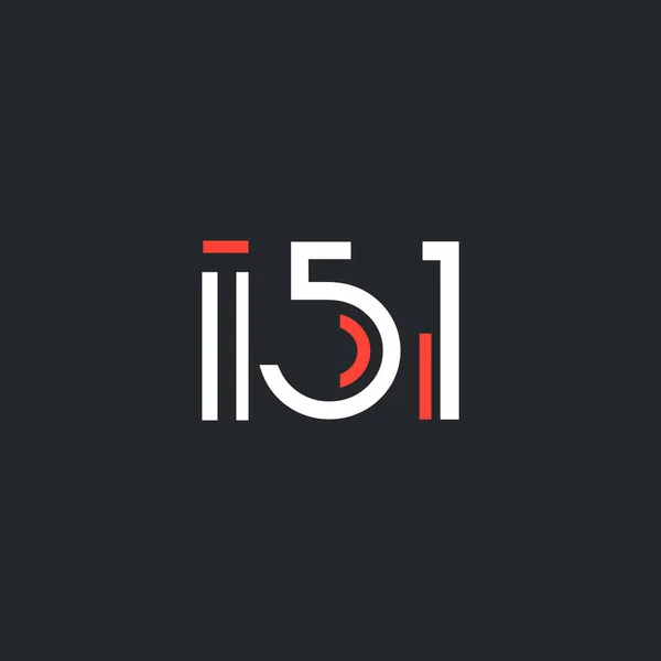 Yuvarlak logo I51 — Stok Vektör