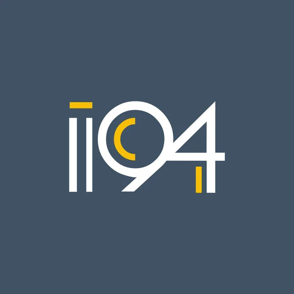 Kulaté logo I94 — Stockový vektor