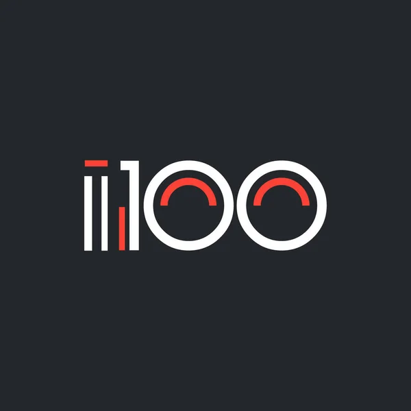 Kerek embléma I100 — Stock Vector