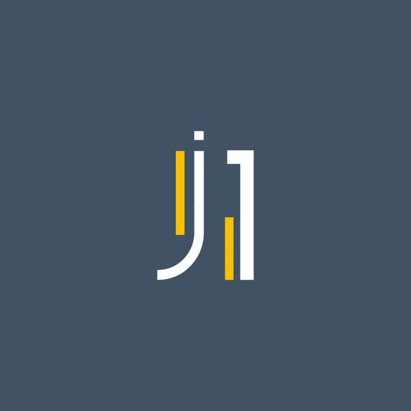 丸いロゴ J1 — ストックベクタ