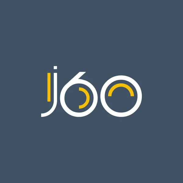 Kulaté logo j60 — Stockový vektor