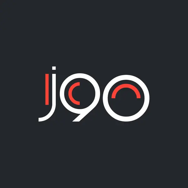 Okrągłe logo j90 — Wektor stockowy