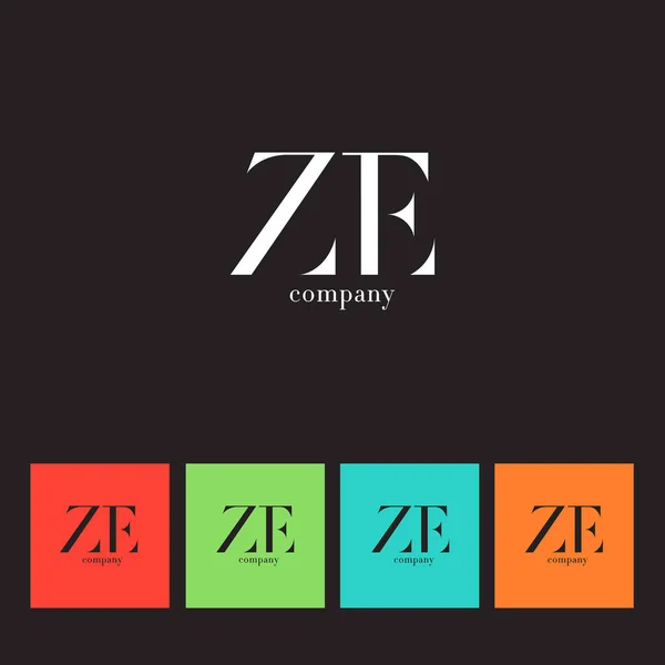 Joint logo Ze — Stock Vector