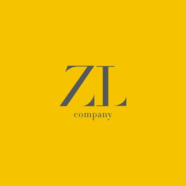 Совместный логотип Zl — стоковый вектор