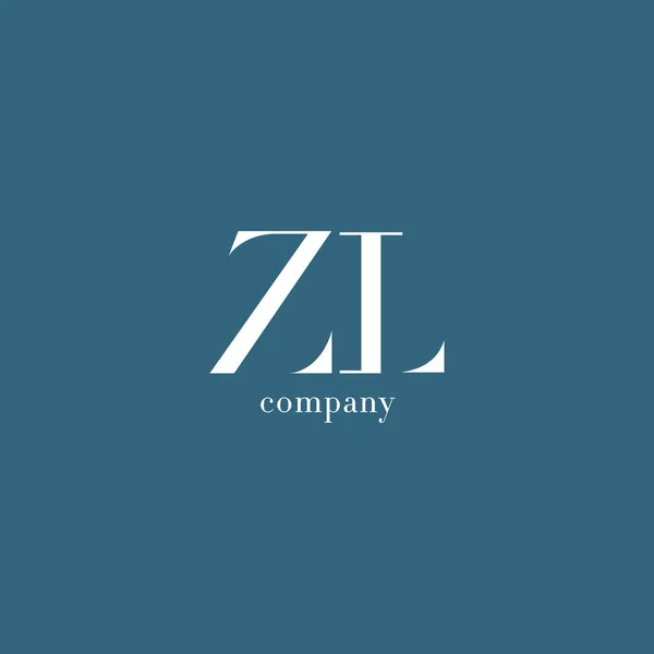 Logo conjoint Zl — Image vectorielle