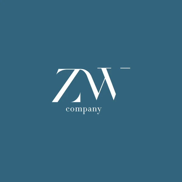 Gemensam logotyp Zw — Stock vektor