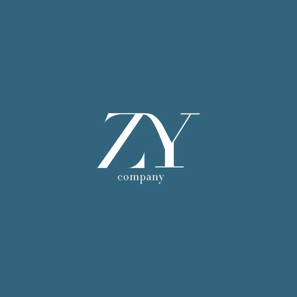 Совместный логотип Zy — стоковый вектор