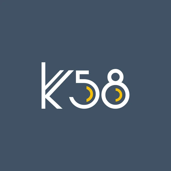 Yuvarlak logo K58 — Stok Vektör