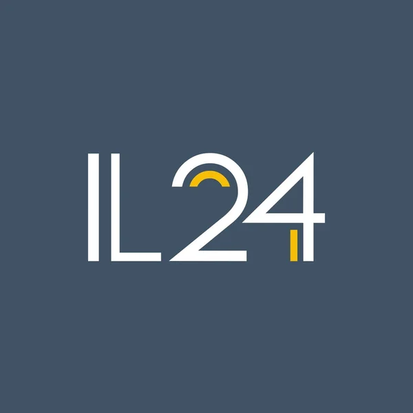Runda logotyp Il24 — Stock vektor