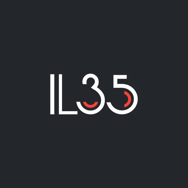 Runda logotyp Il35 — Stock vektor