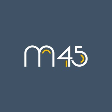 Sayı ve harf logo M45