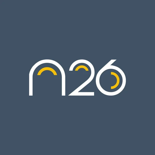 Номер и логотип N26 — стоковый вектор