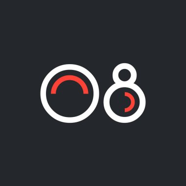 Tasarım dijital logosunun O8