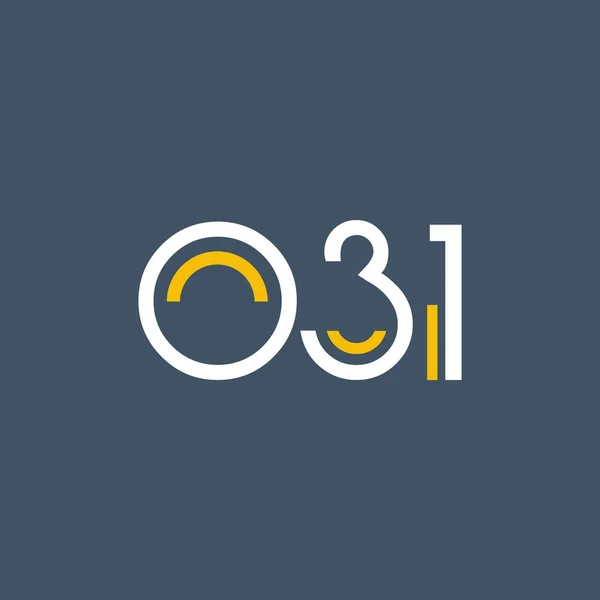 Digital logosu O31 tasarımı — Stok Vektör