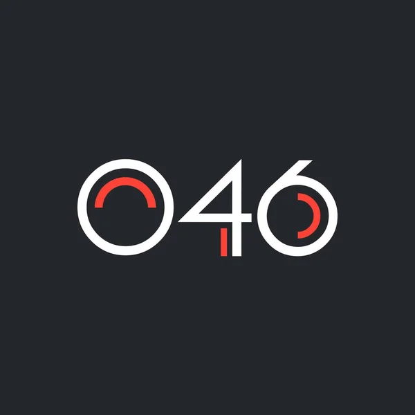 Digit logo O46 — Stock Vector