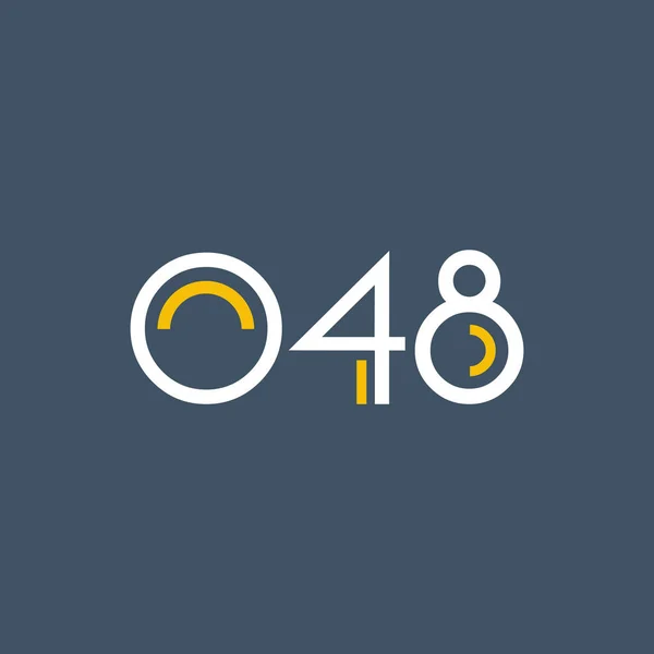 Digital logosu O48 tasarımı — Stok Vektör