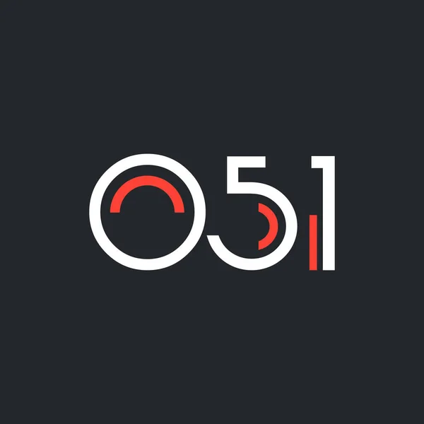 Digital logosu O51 tasarımı — Stok Vektör