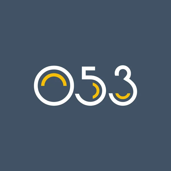 Digital logosu O53 tasarımı — Stok Vektör