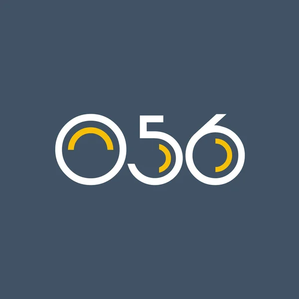 数字标识 O56 的设计 — 图库矢量图片