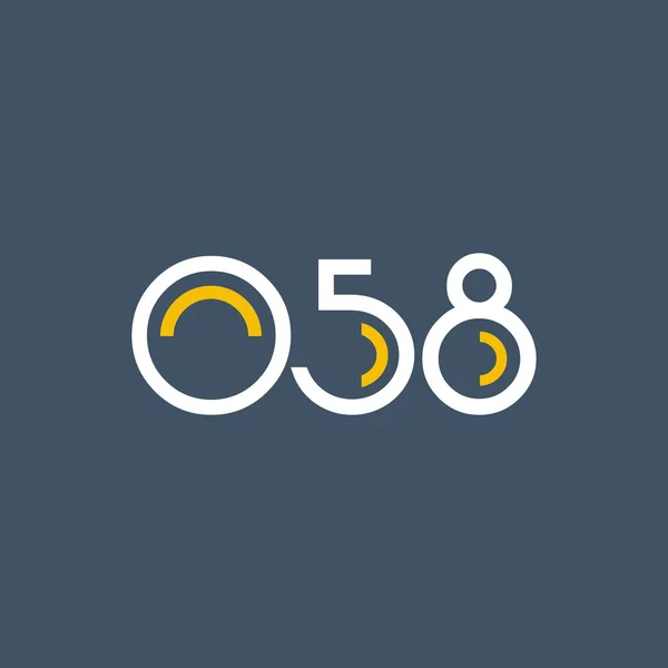 Digital logosu O58 tasarımı — Stok Vektör