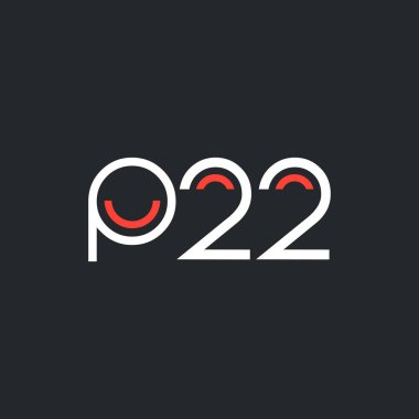 Sayı ve harf logo P22
