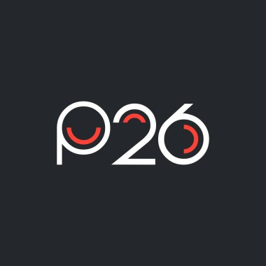 Sayı ve harf logo P26