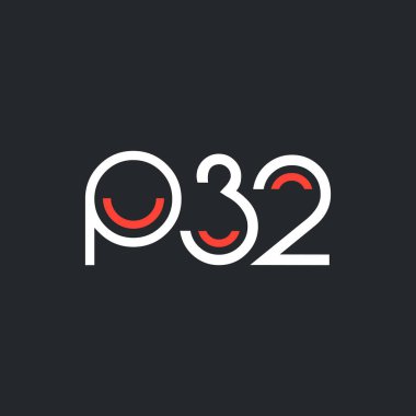 Sayı ve harf logo P32
