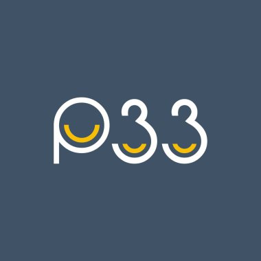 Sayı ve harf logo P33