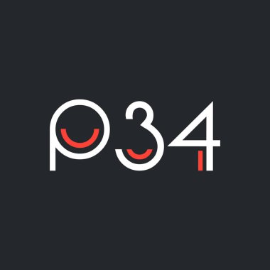 Sayı ve harf logo P34