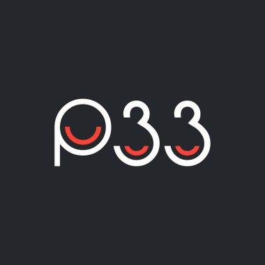 Sayı ve harf logo P33