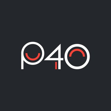 Sayı ve harf logo P40