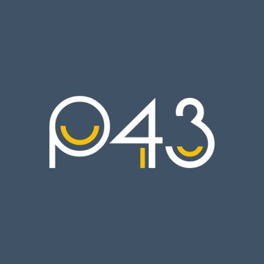 Sayı ve harf logo P43