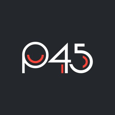 Sayı ve harf logo P45
