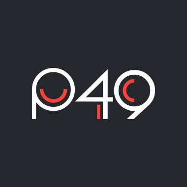Sayı ve harf logo P49